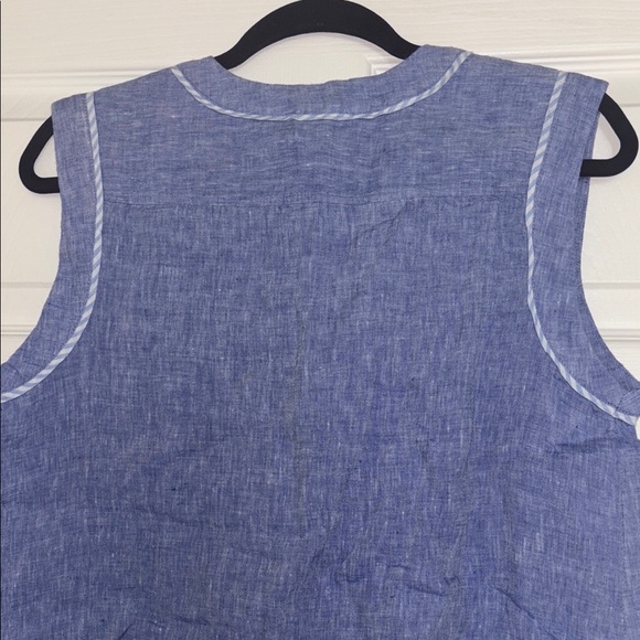 Vineyard Vines Blue Boxy Tank Top - Picture 6 of 6